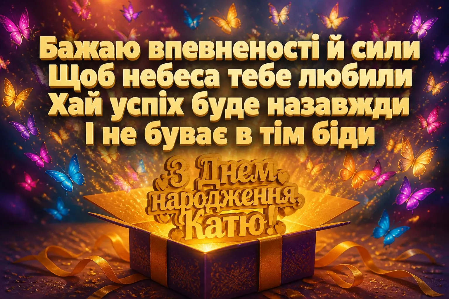 з днем народження катя
