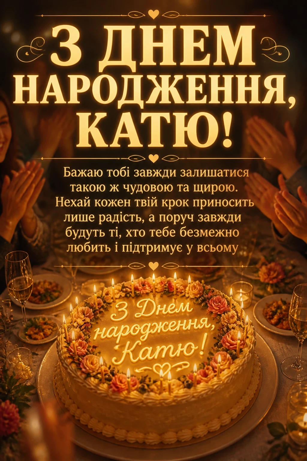 з днем народження катя