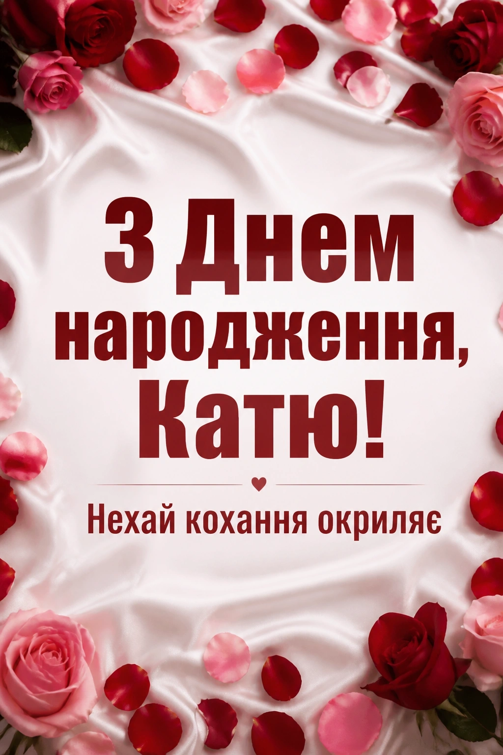 з днем народження катя
