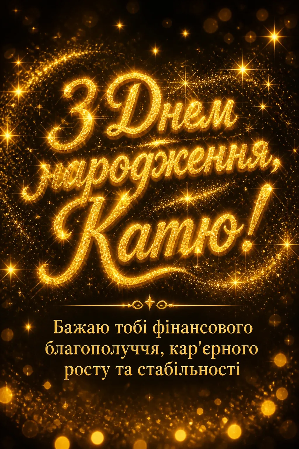 з днем народження катя