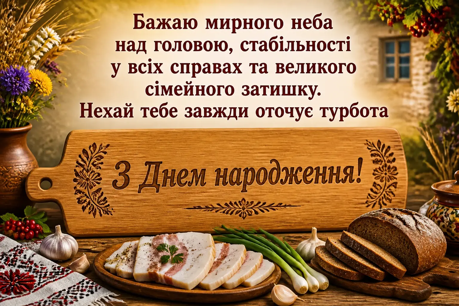 привітання з днем народження кумові