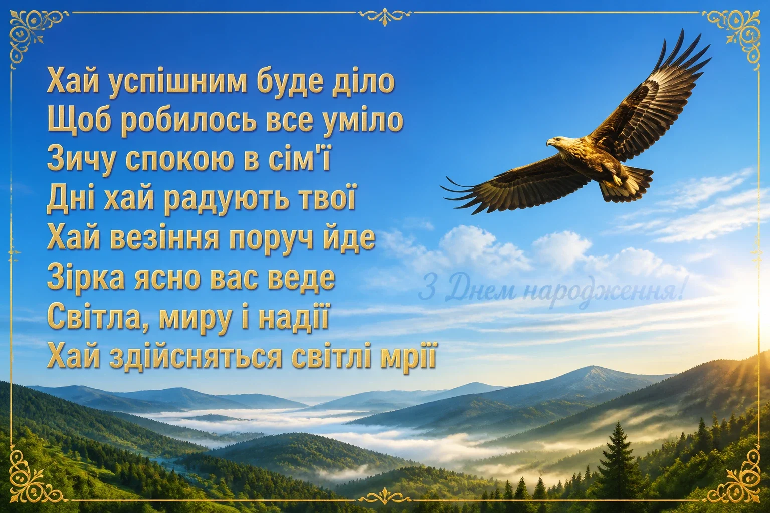 привітання з днем народження кумові