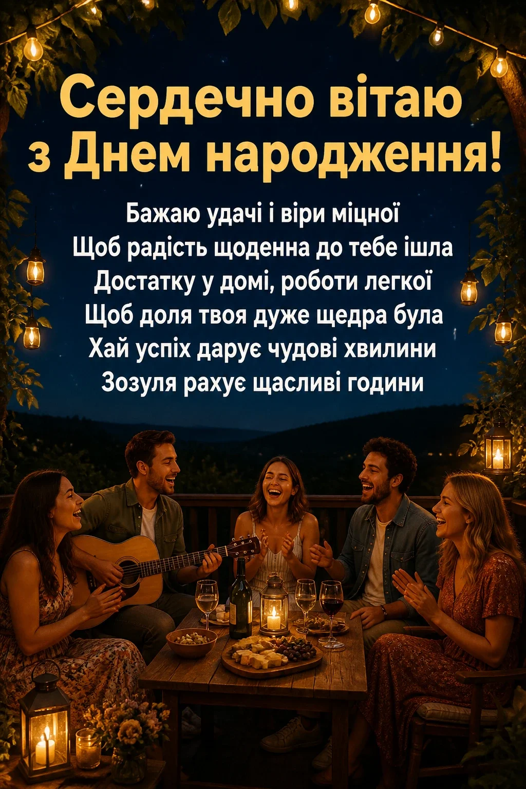 привітання з днем народження кумові