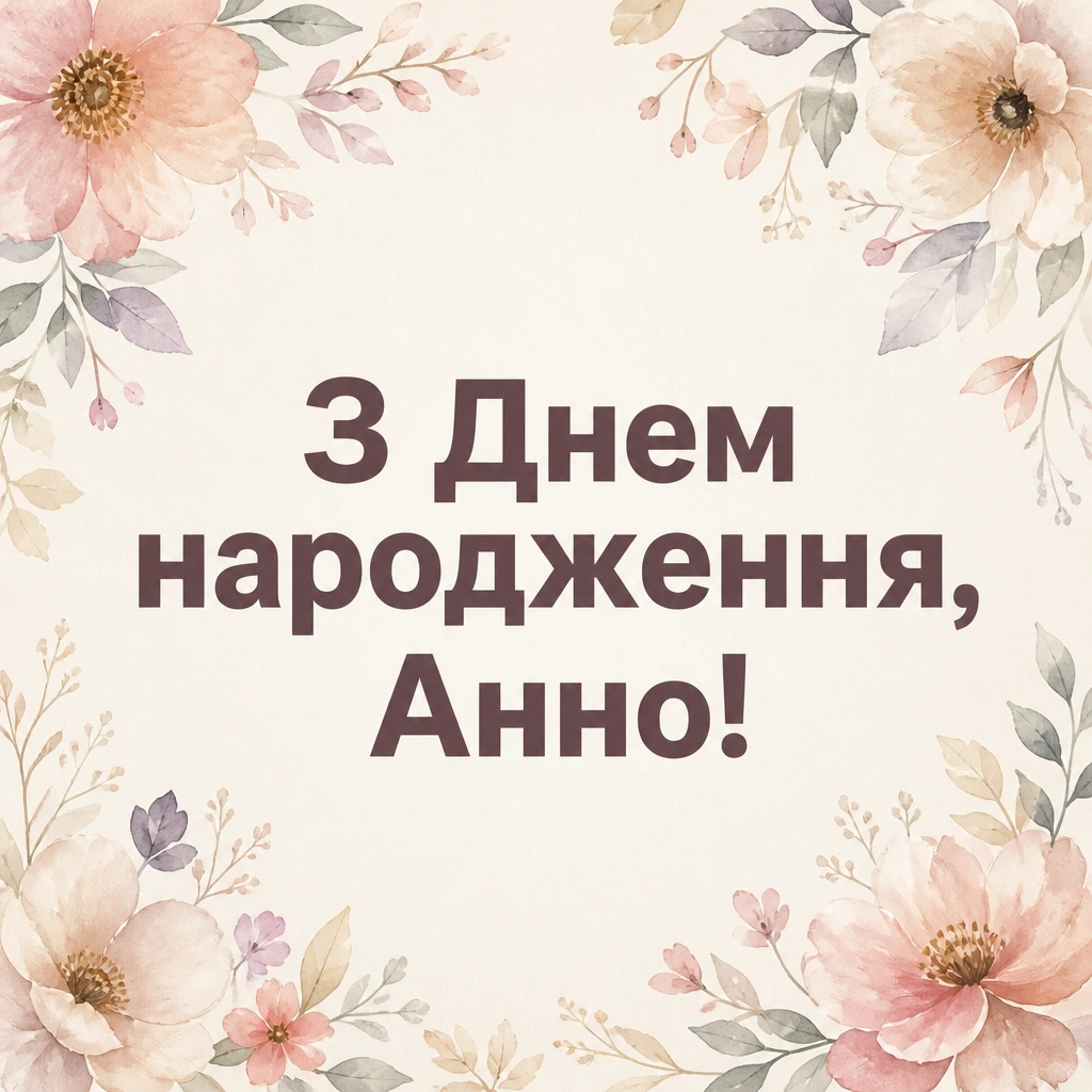 з днем народження анна з днем народження анна