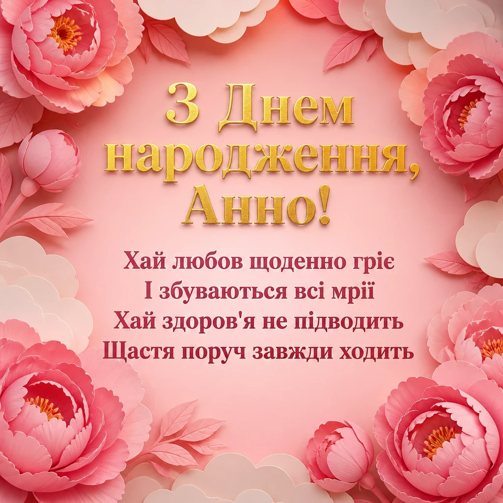 з днем народження анна з днем народження анна