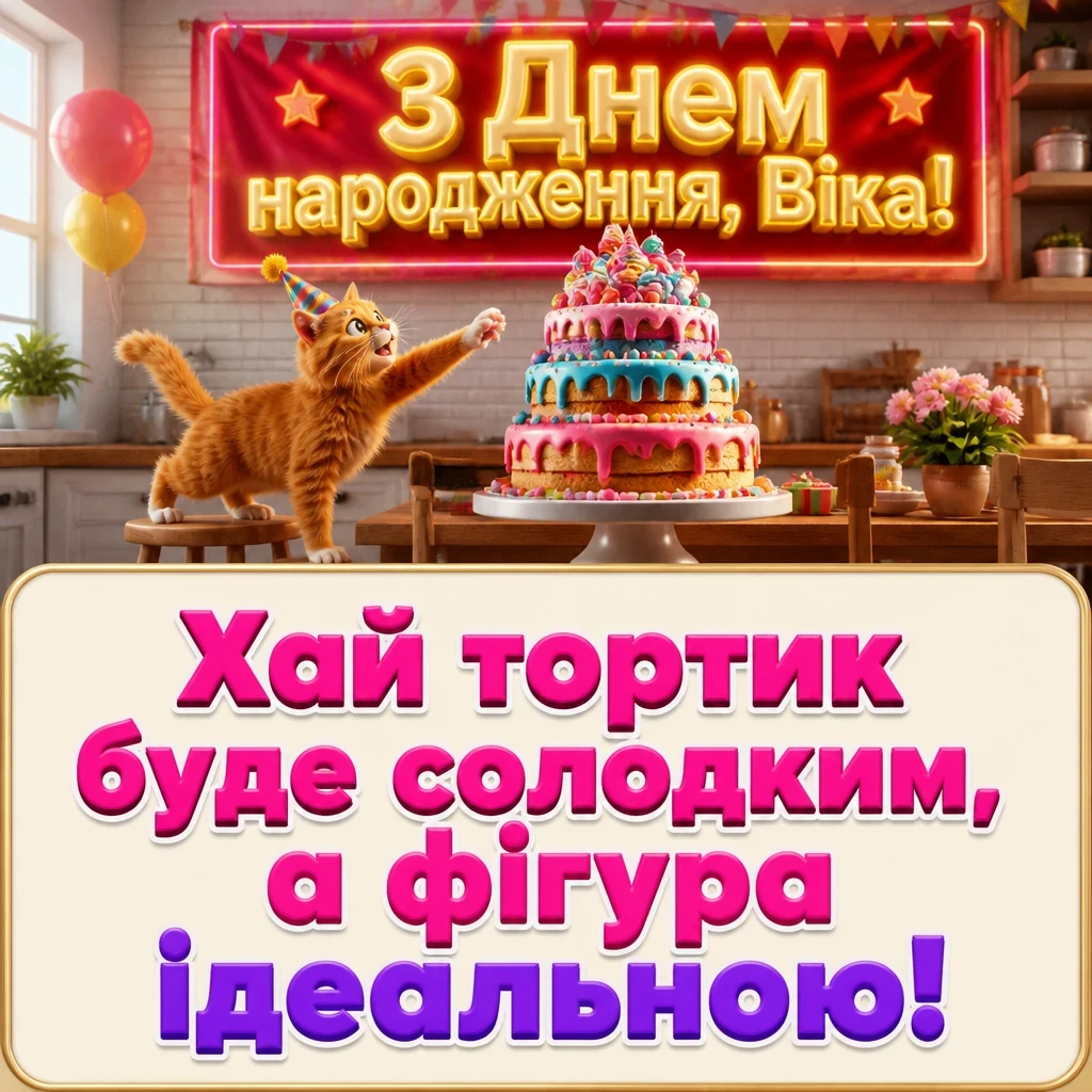 з днем народження віка з днем народження віка
