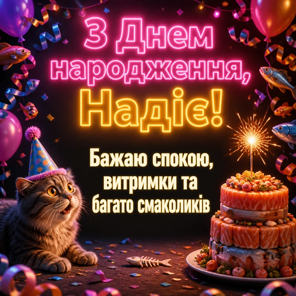 з днем народження надія з днем народження надія