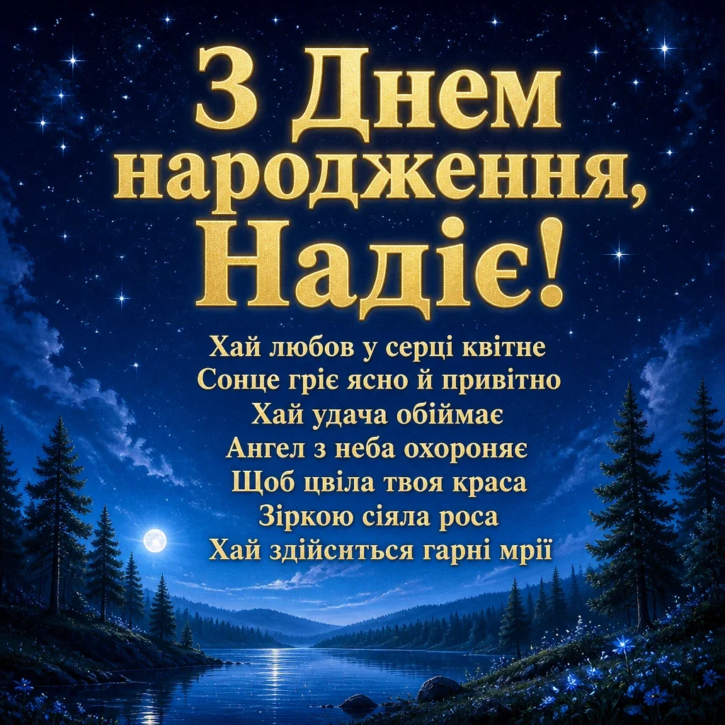 з днем народження надія з днем народження надія