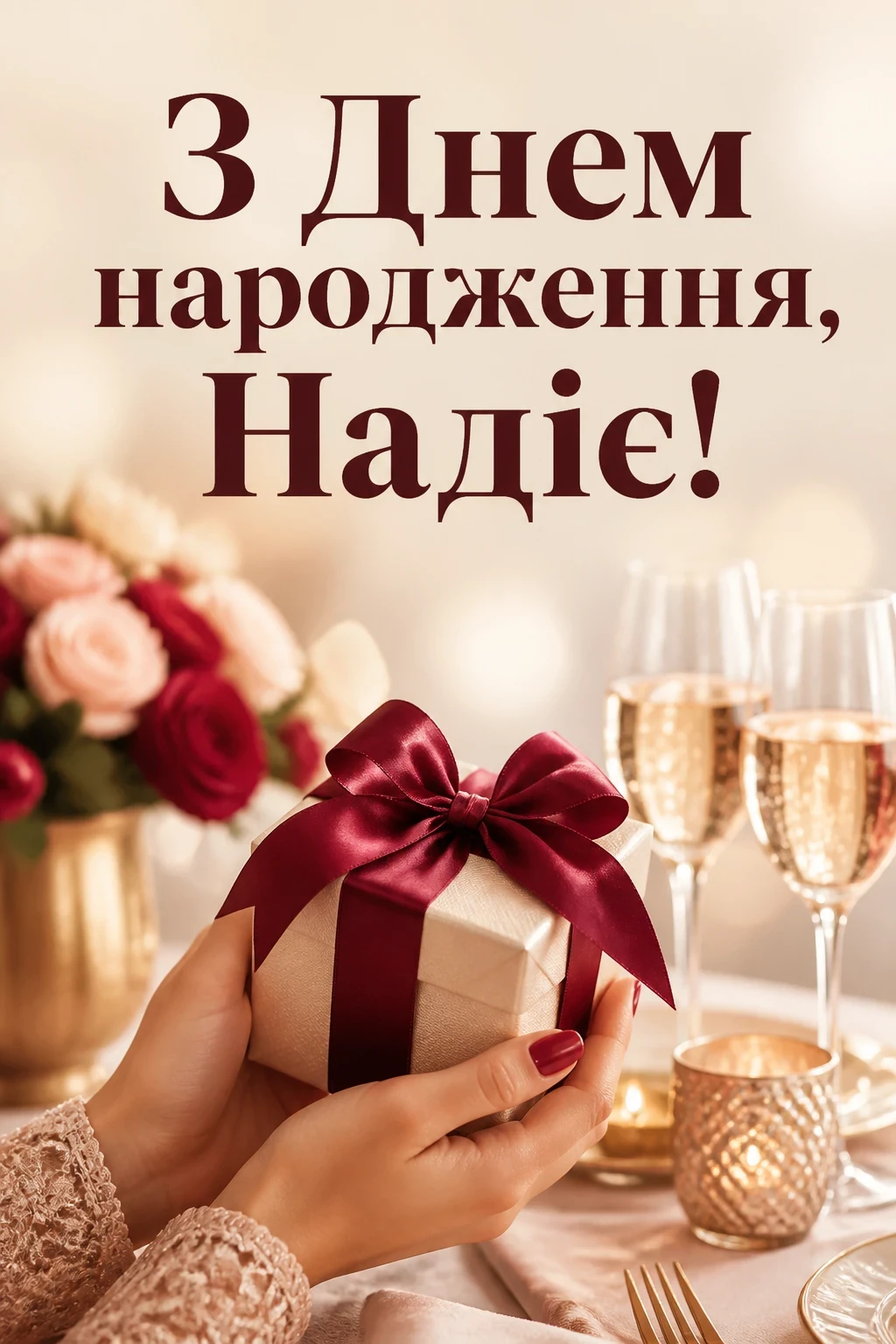 з днем народження надія з днем народження надія