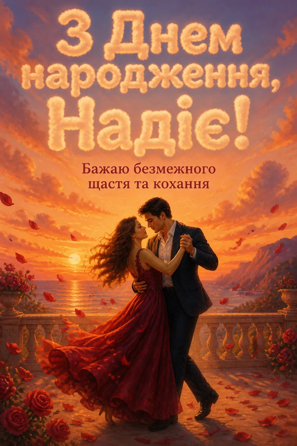 з днем народження надія з днем народження надія