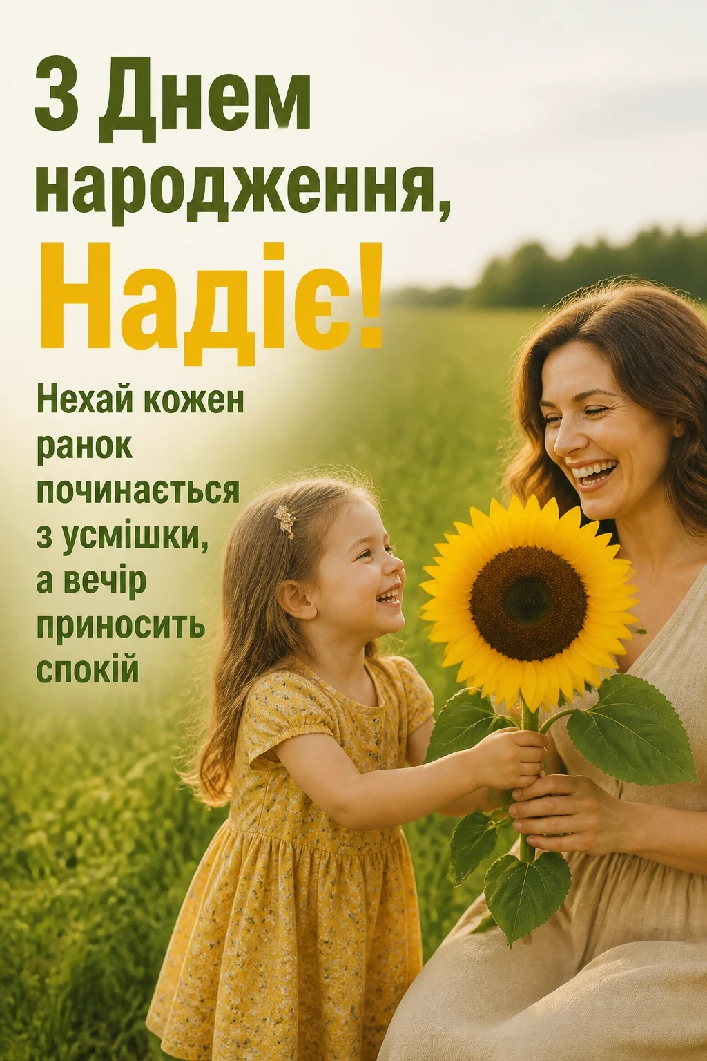 з днем народження надія з днем народження надія
