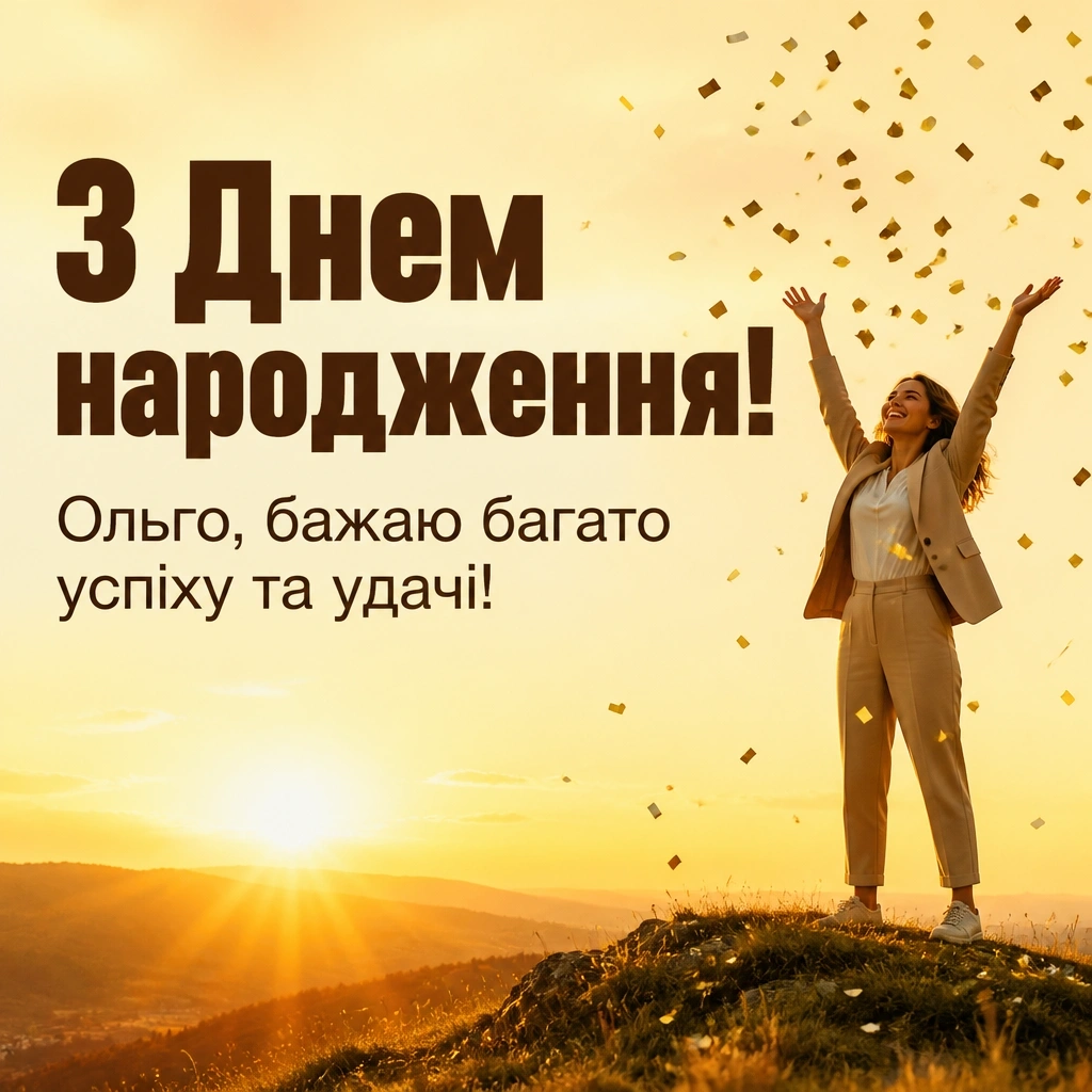з днем народження ольга з днем народження ольга