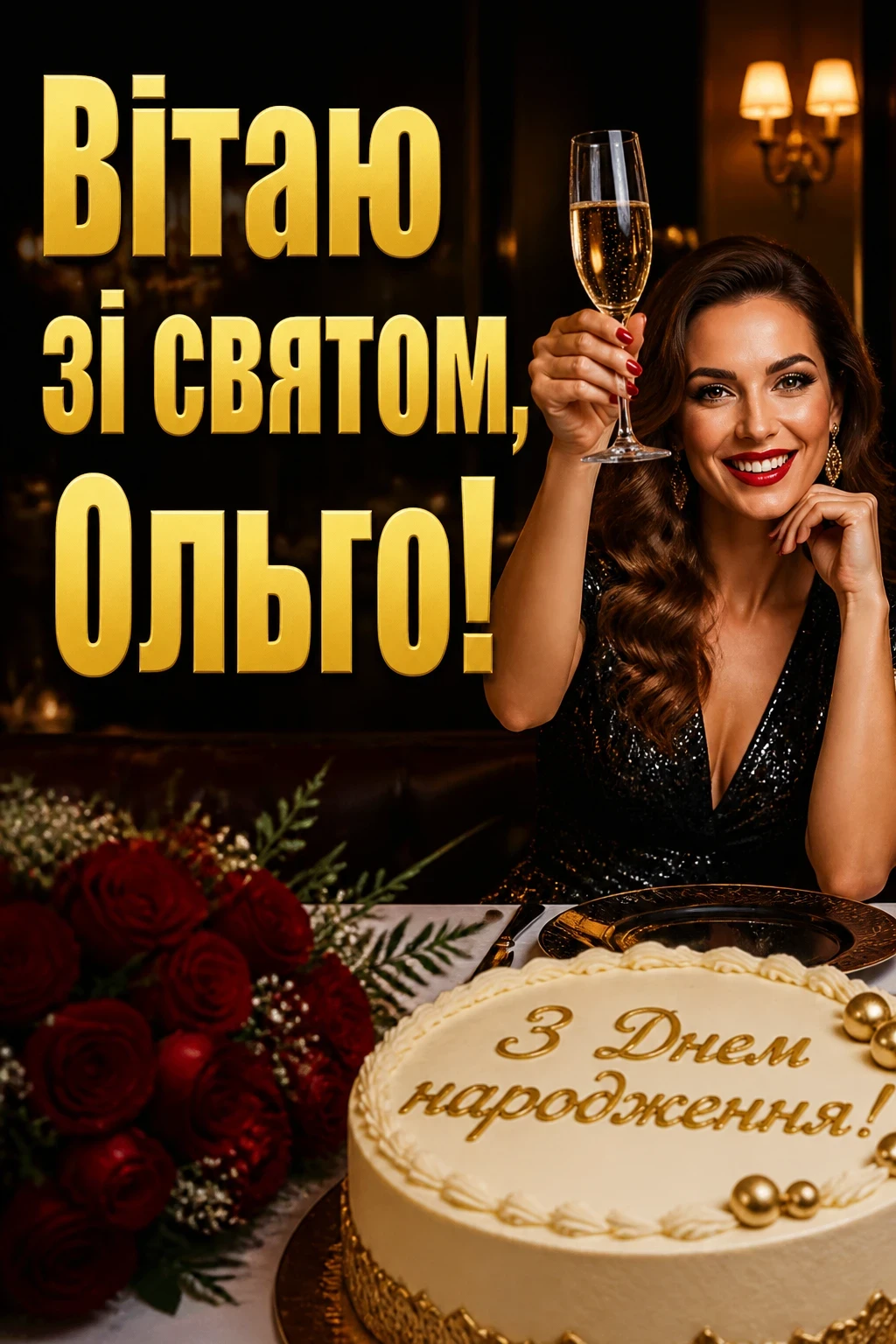 з днем народження ольга з днем народження ольга
