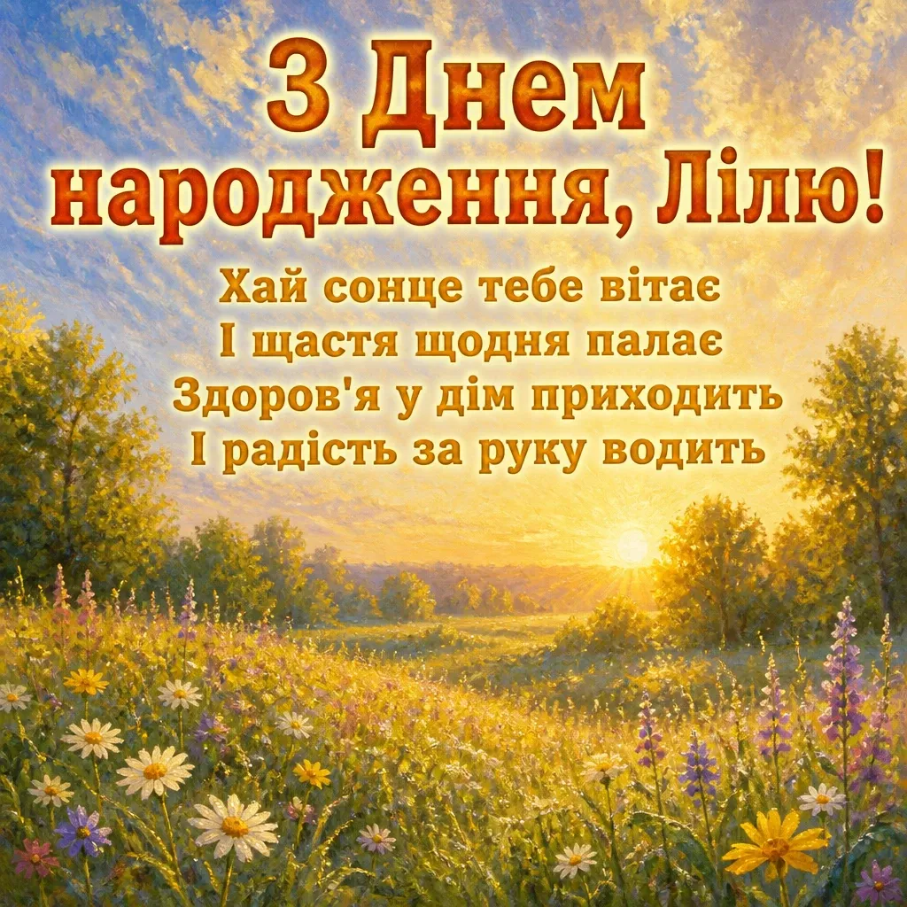 з днем народження ліля з днем народження ліля